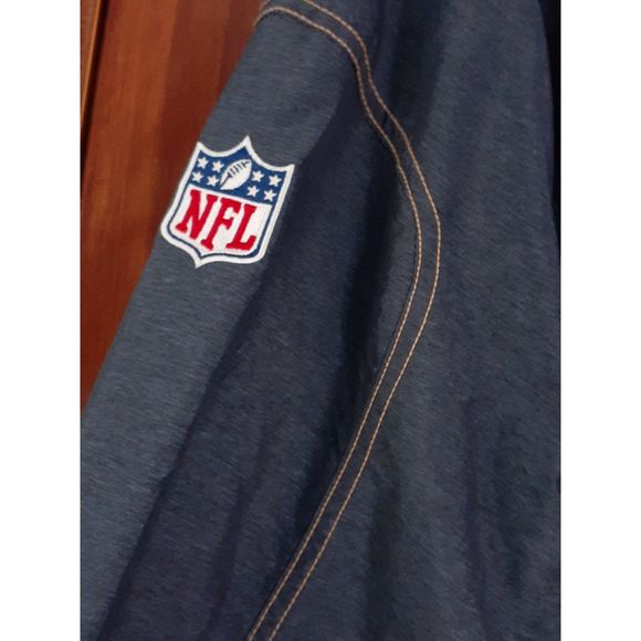 Reebok Men's Jacket Size L St Louis Rams Blue On Field NFL Logo - Picture 3 of 9